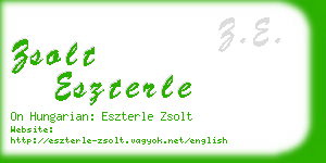 zsolt eszterle business card